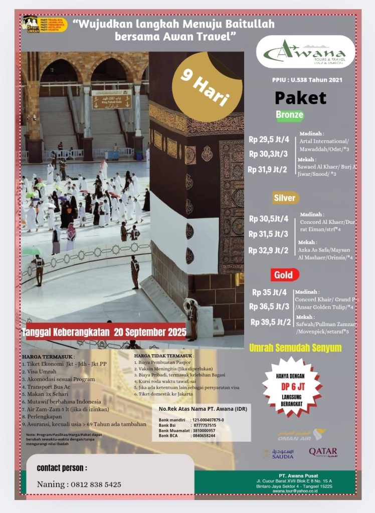 UMRAH 20 SEP 2025 9 HARI